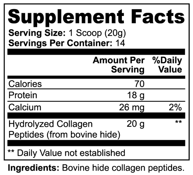 HYDROLIZED COLLAGEN PEPTIDES | GRASS - FED